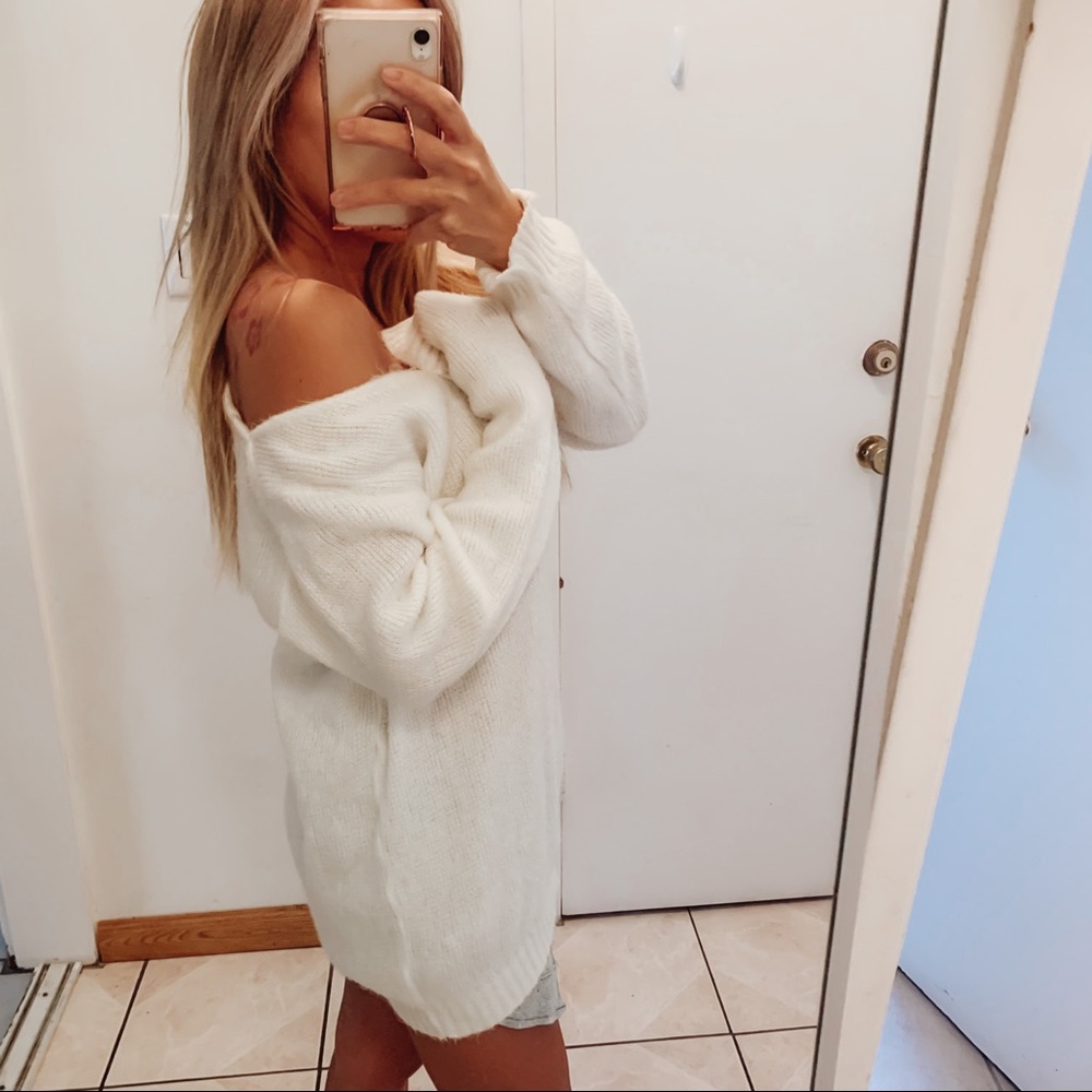 PLT Slouchy Sweater Dress